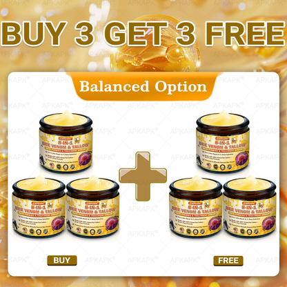 US Official Store | 𝐀𝐏𝐊𝐀𝐏𝐊® 𝟖-𝐈𝐧-𝟏 𝐁𝐞𝐞 𝐕𝐞𝐧𝐨𝐦 & 𝐓𝐚𝐥𝐥𝐨𝐰 𝐒𝐤𝐢𝐧 𝐅𝐢𝐫𝐦𝐢𝐧𝐠 & 𝐓𝐫𝐞𝐚𝐭𝐦𝐞𝐧𝐭 𝐂𝐫𝐞𝐚𝐦 (Effective Within 7 Days)Bee Venom + Tallow · 7X Deep Hydration, targets wrinkles, sagging, stretch marks, dark spots, purpura, inflammations and more