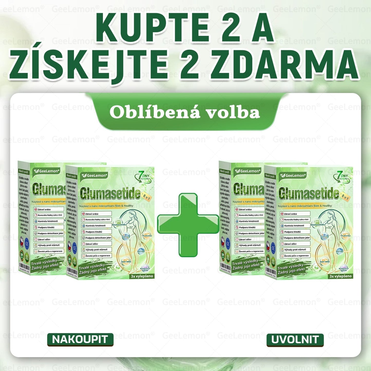 ⚡⚡ 𝐆𝐞𝑒𝑙𝑒𝐦𝐨𝐧® Glum𝐚𝐬𝐞tide 8 v 1 – Zeštíhlující nano mikrojihlový náplast 🇨🇿 Jen 1× denně ✅ Viditelné změny za 7 dní – na obezitu, kardiovaskulární zdraví, diabetes a kloubní problémy