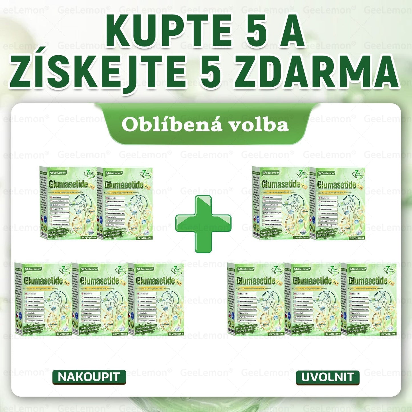 ⚡⚡ 𝐆𝐞𝑒𝑙𝑒𝐦𝐨𝐧® Glum𝐚𝐬𝐞tide 8 v 1 – Zeštíhlující nano mikrojihlový náplast 🇨🇿 Jen 1× denně ✅ Viditelné změny za 7 dní – na obezitu, kardiovaskulární zdraví, diabetes a kloubní problémy